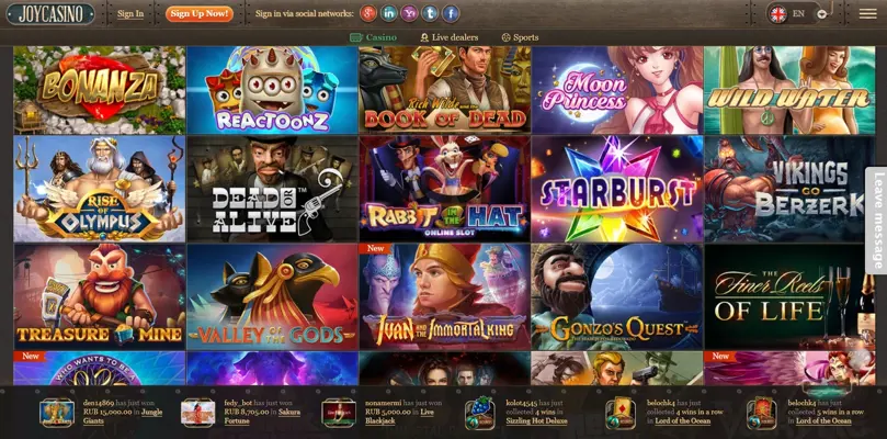 Казино Joycasino android App screenshot 5